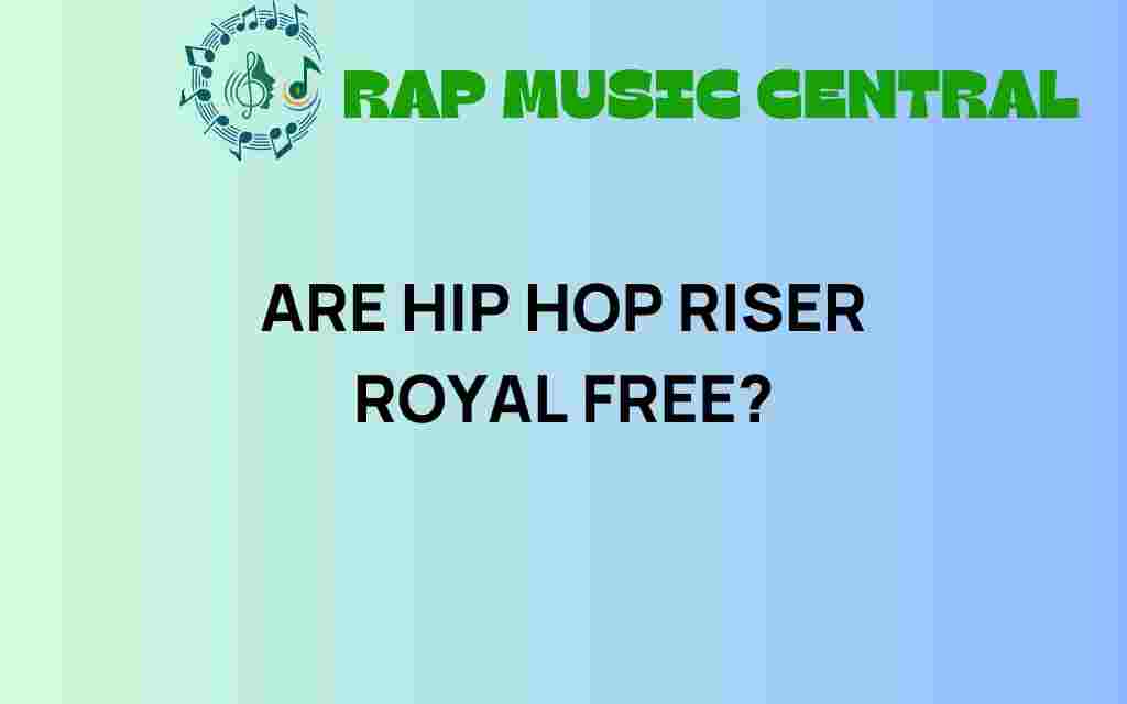 are-hip-hop-risers-royalty-free