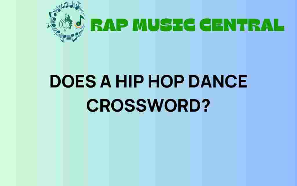 does-hip-hop-dance-crossword