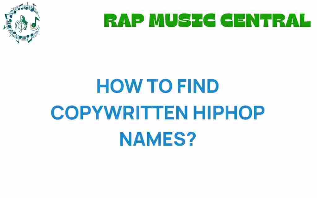 find-copywritten-hiphop-names