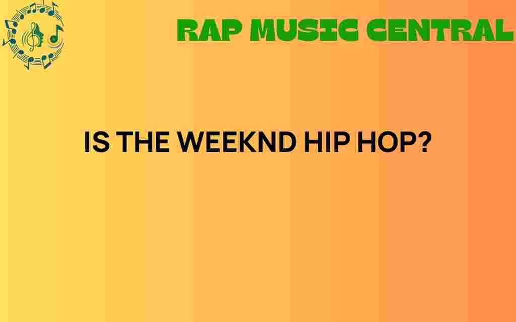 is-the-weeknd-hip-hop
