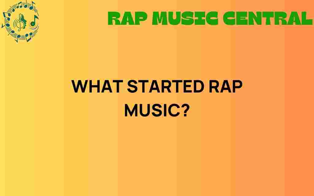 what-started-rap-music
