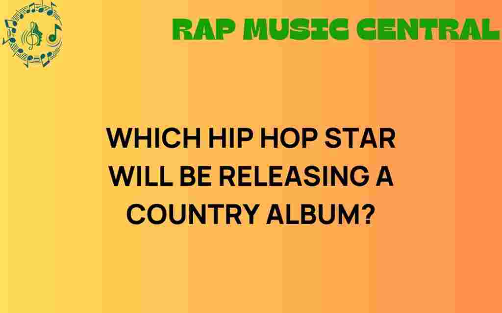 which-hip-hop-star-country-album