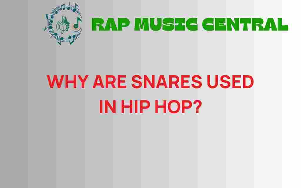 why-are-snares-used-in-hip-hop